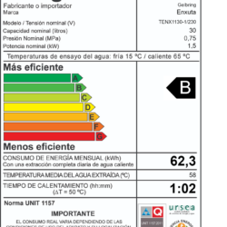 Termotanque ENXUTA 30 LTS