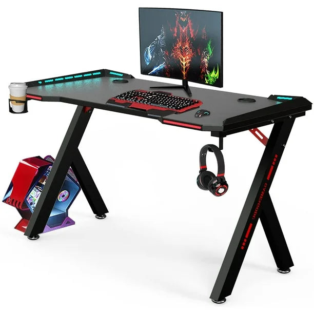 Escritorio Gamer con luces RGB