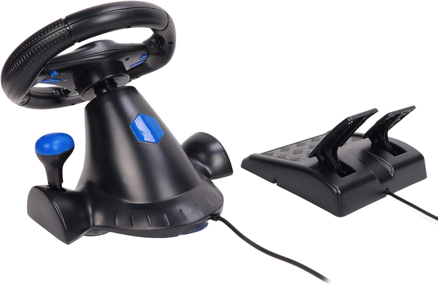 Volante y pedalera para ps4 y pc GT-V7