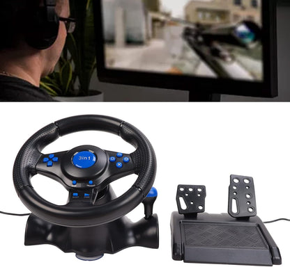 Volante y pedalera para ps4 y pc GT-V7