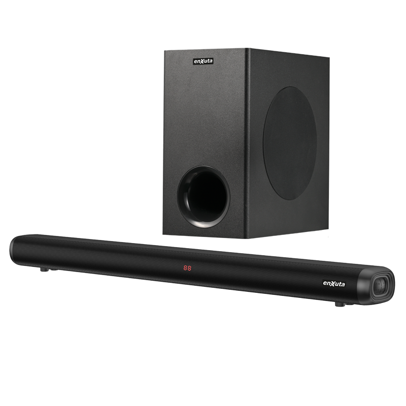 Barra de sonido con subwoofer Bluetooth 1600 watts ENXUTA