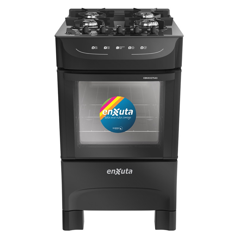 Cocina a gas Enxuta mesada de vidrio CENXV27543NG