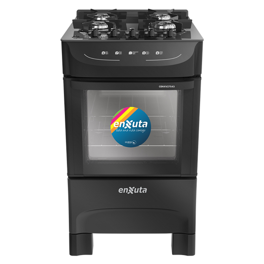 Cocina a gas Enxuta mesada de vidrio CENXV27543NG